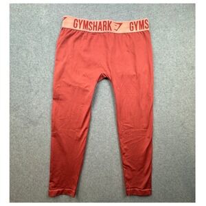 Gymshark Flex High Waisted Seamless Leggings Red Orange Large PS11SS19-2773
